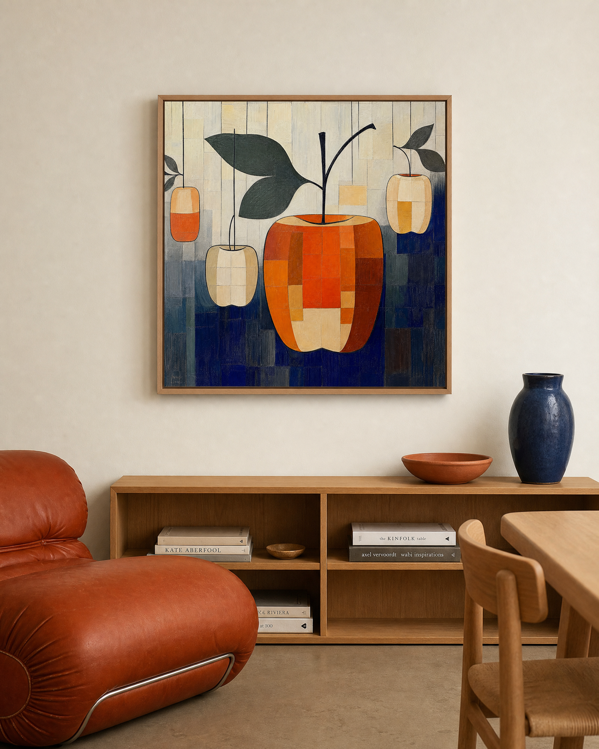 Hanging Apples in Patchwork Light