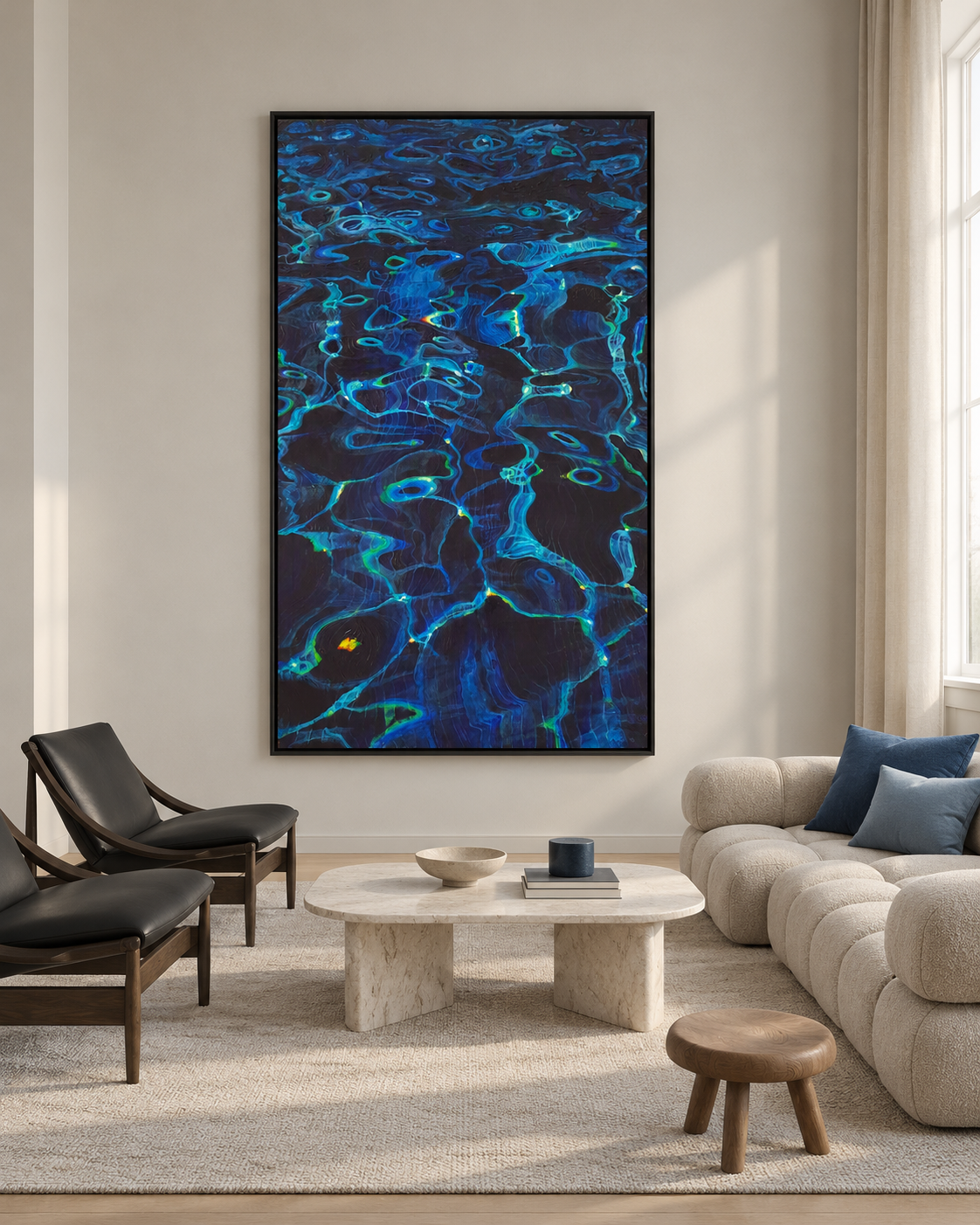 Midnight Ripples — Blue Water Study