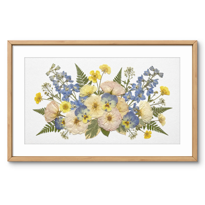 Harmonie des jacinthes et des boutons d'or