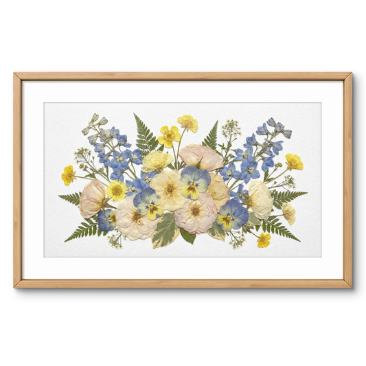 Harmonie des jacinthes et des boutons d'or